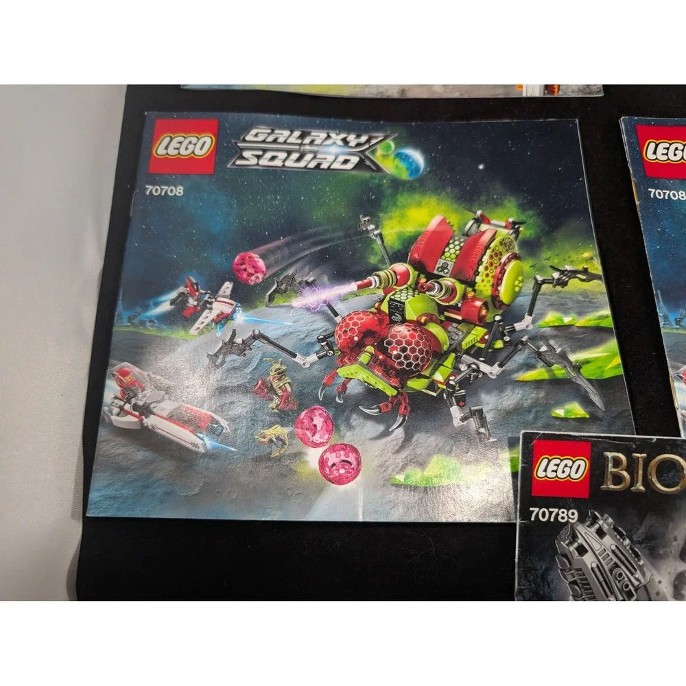 Lego Instruction Manual Lot Galaxy Squad Bionicle Nexo Knights 70707 70708 70313